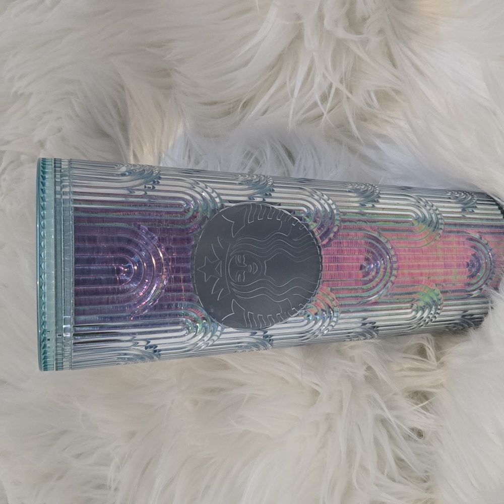 Starbucks Iridescent Mermaid Scale Tumbler 24oz Venti Reusable Cold Cup